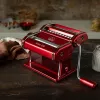 Marcato Atlas 150 Rossa Macchina per pasta con rotella tagliapasta, rosso