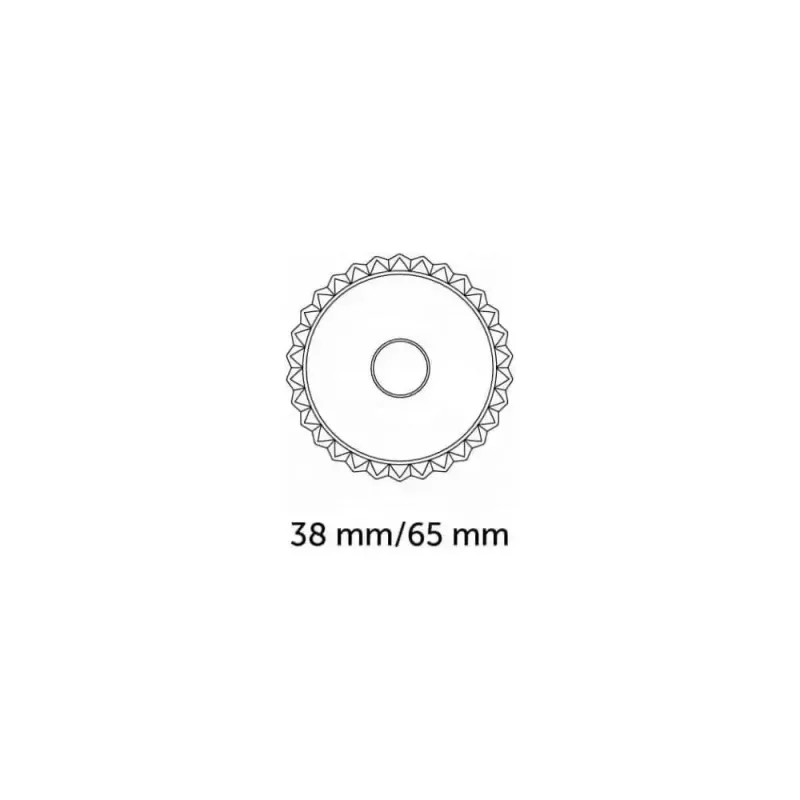 TIMBRO PER RAVIOLI ZIGZAG TONDO ø65mm