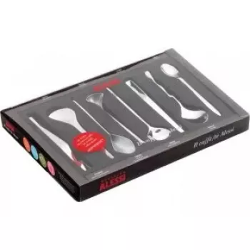 Cucchiaini da caffè Alessi Il caffè acciaio inox 8 pz. MSPOONSET