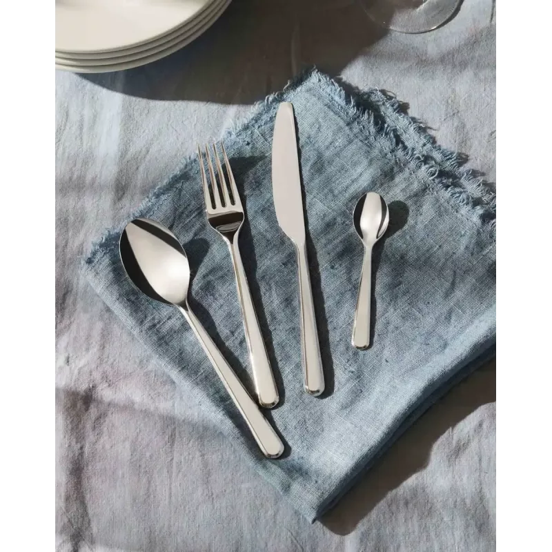 Set posate da cucina ALESSI BG02S24 — set coltello e forchetta da tavola, acciaio inox