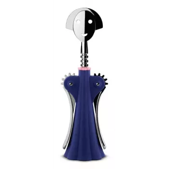 Cavatappi a ali Alessi Anna G. blu acciaio inox