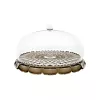 Guzzini Vanity Alzata per torte piccola con campana, Smoke