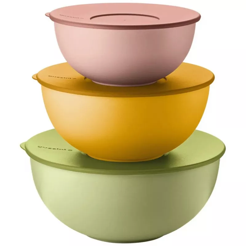 Set contenitori per alimenti Guzzini EVERYWHERE BIO 3 pezzi con coperchi, colori assortiti