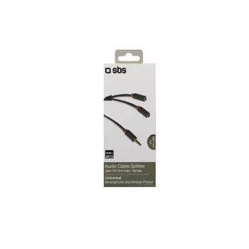 Cavo audio stereo SBS Audio jack 3,5 mm con splitter