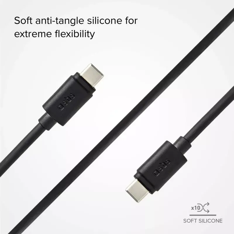 Cavo dati e ricarica SBS TECABLETCC31K USB C 1,5 m USB 3.2 Gen 1