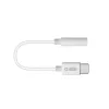 Cavo mobile SBS TEINTJACKTYCFMW bianco 0,09 m 3,5 mm USB-C
