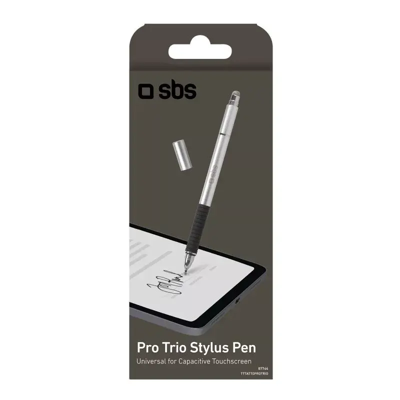 Stylus Pen SBS TTTATTOPROTRIO nero argento compatibilità universale mobile