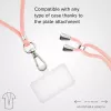 Cordino per cellulare SBS TEUNILACEP, rosa, tessuto, 1 pezzo, lunghezza (confezione) 200 mm