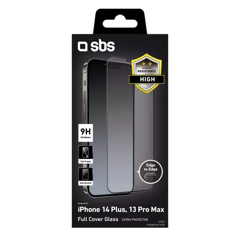 Pellicola protettiva trasparente per display SBS TESCRFCIP1367K per iPhone 13 Pro Max, antishock e antigraffio