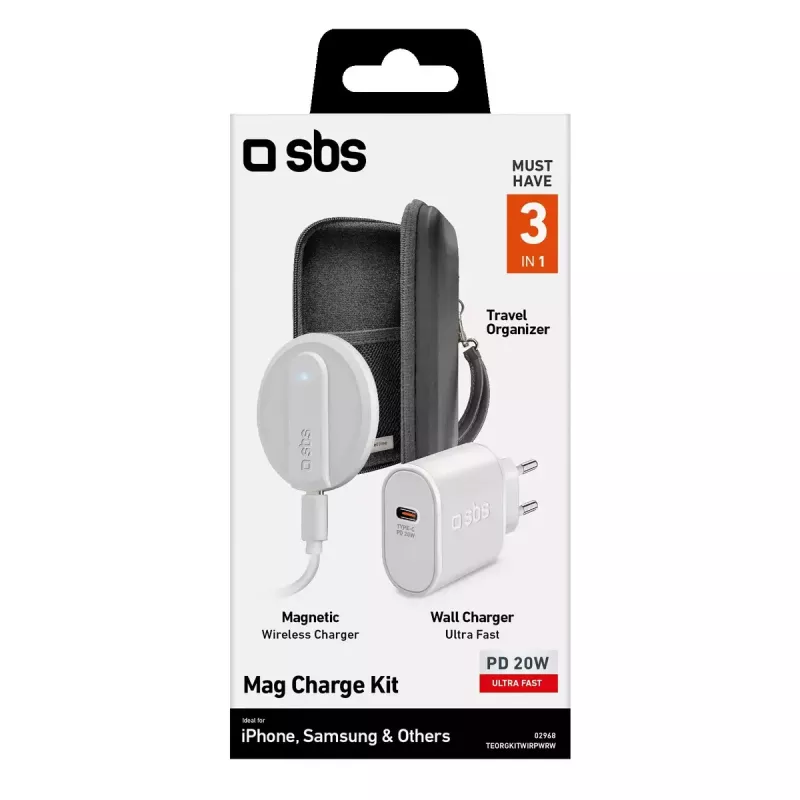 Caricabatterie portatile SBS Always on Charge KIT 10000mAh