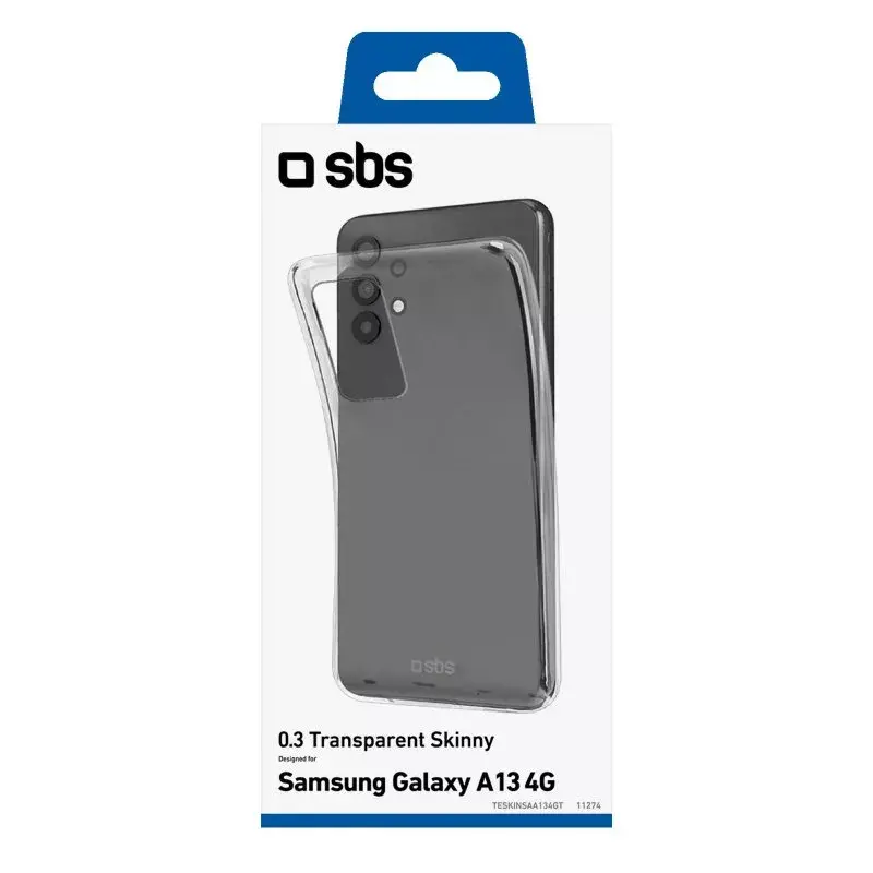 SBS Skinny Cover per Samsung Galaxy A13 4G, trasparente