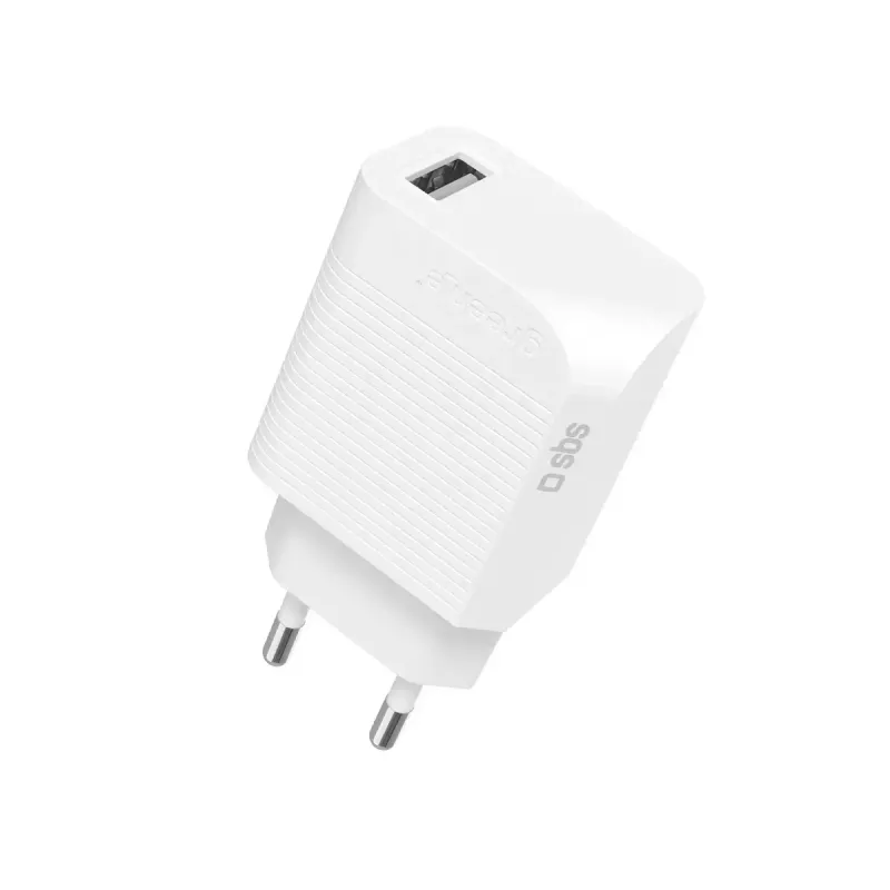 Caricabatterie mobile SBS GRETR1USB18W universale bianco AC ricarica rapida