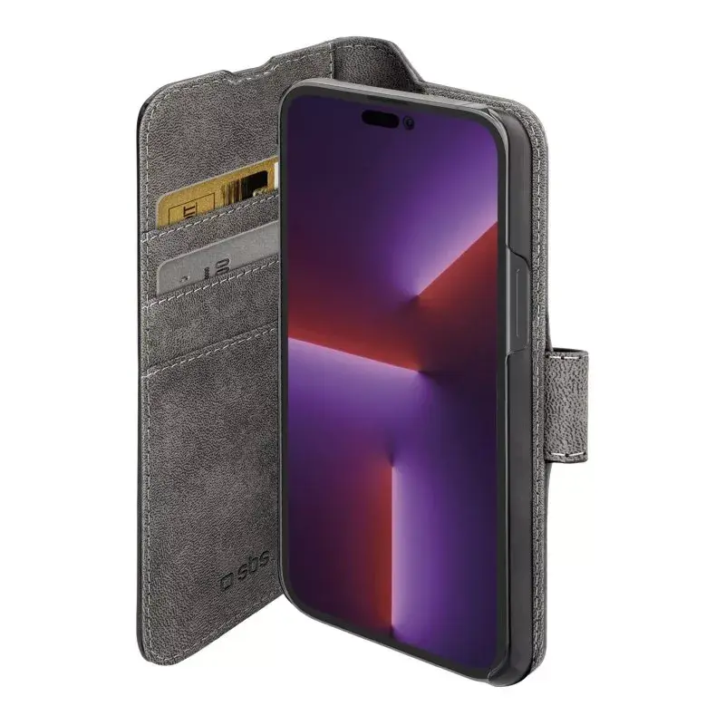 Custodia portafoglio SBS TEBKWALIP1467PK per iPhone 14 Pro Max 17 cm nero