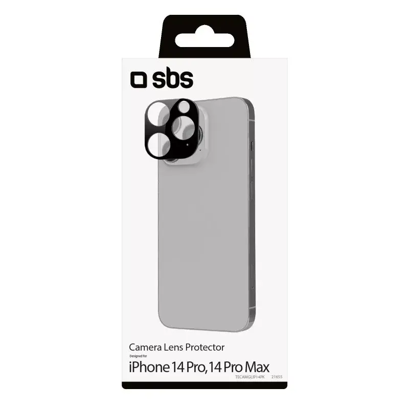 Vetro protettivo per fotocamera SBS TECAMGLIP14PK nero silicone vetro temperato
