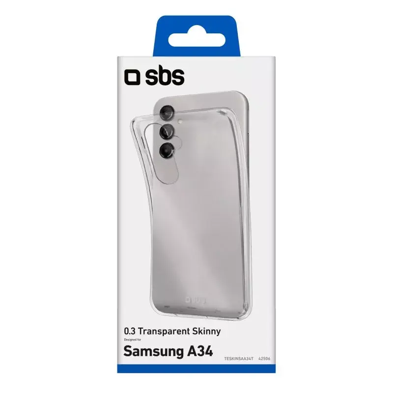Cover SBS Galaxy A34 16,8 cm trasparente monocromatico