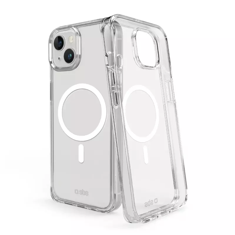 Cover SBS TELIGMAGIP1567T trasparente per iPhone 15 Plus/14 Plus 17 cm