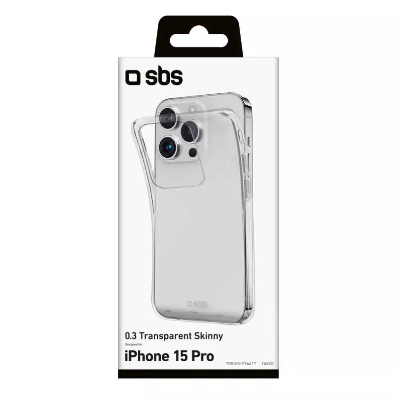 Cover SBS TESKINIP1561PT per iPhone 15 Pro 15,5 cm trasparente
