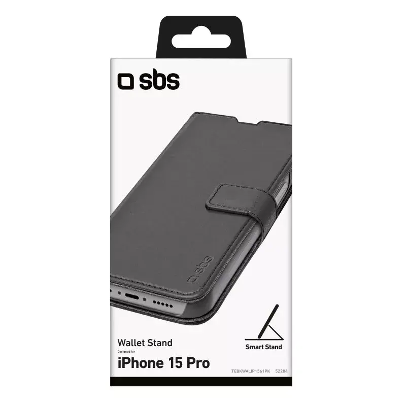 Custodia portafoglio SBS TEBKWALIP1561PK per iPhone 15 Pro 6,1