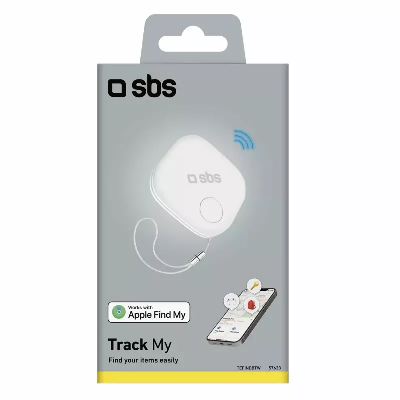 Localizzatore SBS Track My Universal bianco batteria CR2032 12g