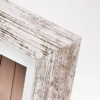 Portafoto singolo ZEP Nelson 6 legno marrone bianco 347x347 mm