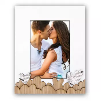Portafoto singolo ZEP Romina bianco naturale 199 x 245 mm