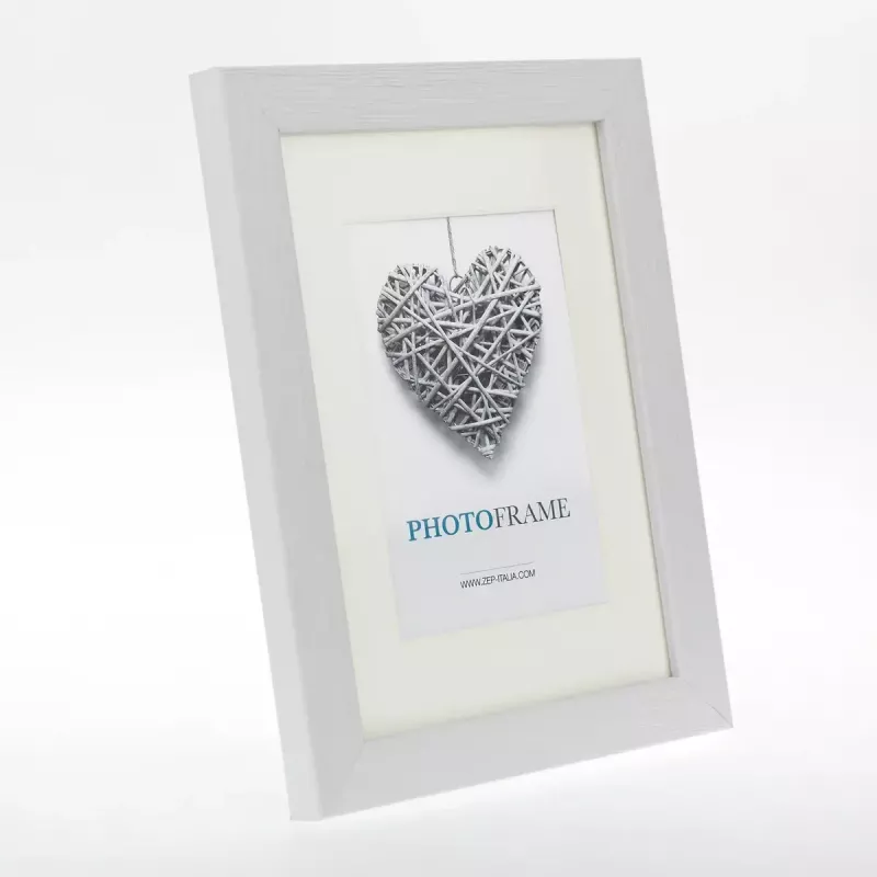 Portafoto singolo ZEP Regent 4 bianco legno 330x430 mm