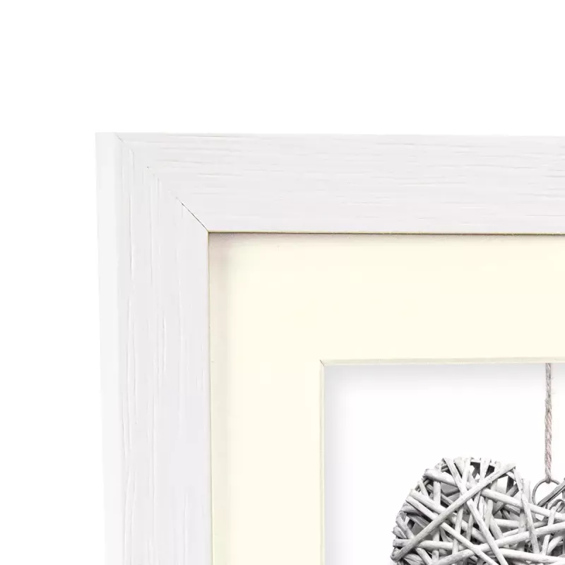 Portafoto singolo ZEP Regent 4 bianco legno 330x430 mm