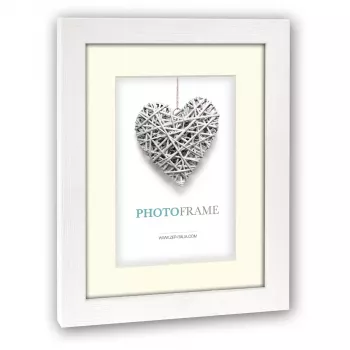 Portafoto singolo ZEP Regent 2 bianco legno 330x430 mm