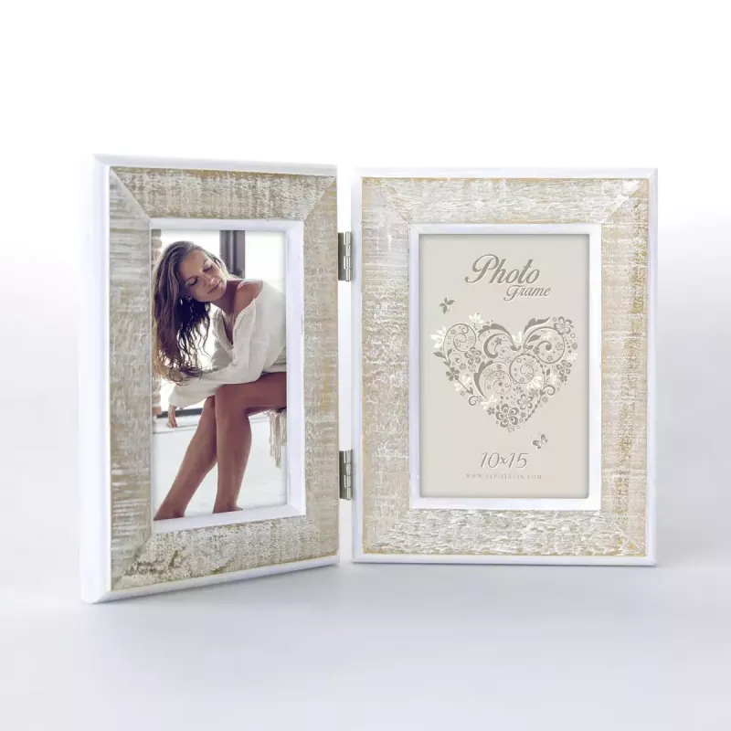 Set cornici portafoto ZEP Levico 2Q Natural White