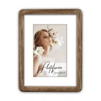 Portafoto singolo ZEP Gressan marrone legno 190x250 mm
