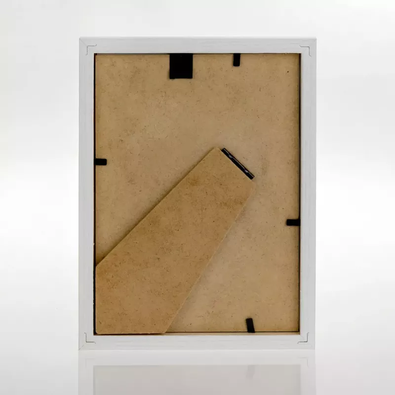Portafoto singolo ZEP Vivan 3 V33573 legno bianco 13x18 cm