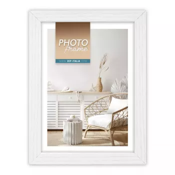 Portafoto singolo ZEP Vivan 3 V33573 legno bianco 13x18 cm