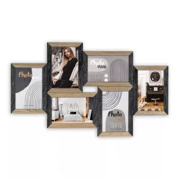 Set cornici ZEP Vercelli nero marrone MDF 535x320 mm