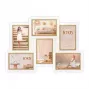 Set cornici ZEP Ayas 6Q bianco MDF 1 pezzo