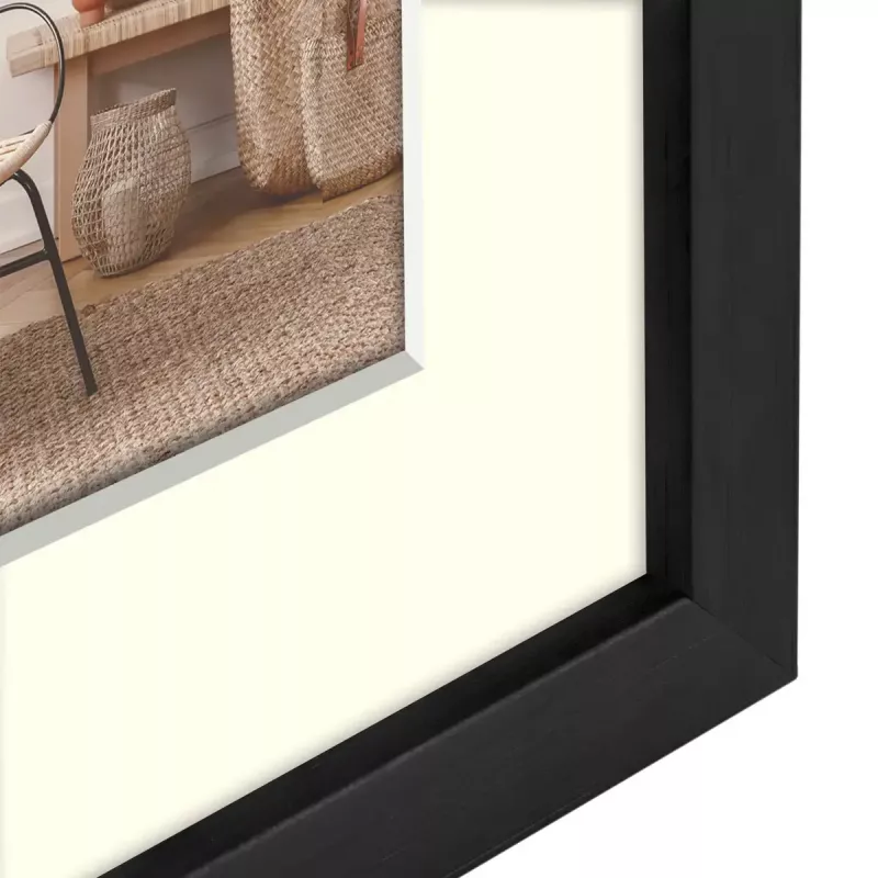 Cornice singola ZEP V4557B nero legno 150x205mm