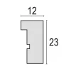 Cornice singola ZEP V4568B nero legno 170x220 mm