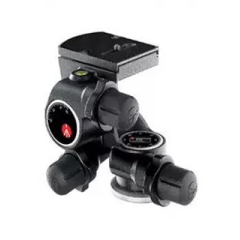 Testa per treppiedi Manfrotto 410 Junior Geared Head nero alluminio