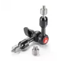 Accessorio per treppiede Manfrotto 244MICRO — alluminio/acciaio inox, lunghezza 150 mm, portata 3 kg, nero
