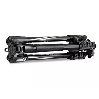 Treppiede Manfrotto MKBFRLA4BK-BH 3 gambe nero argento