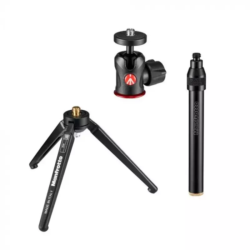 Manfrotto 209,492LONG-1 treppiede 3 gambe nero altezza max. 35,5 cm