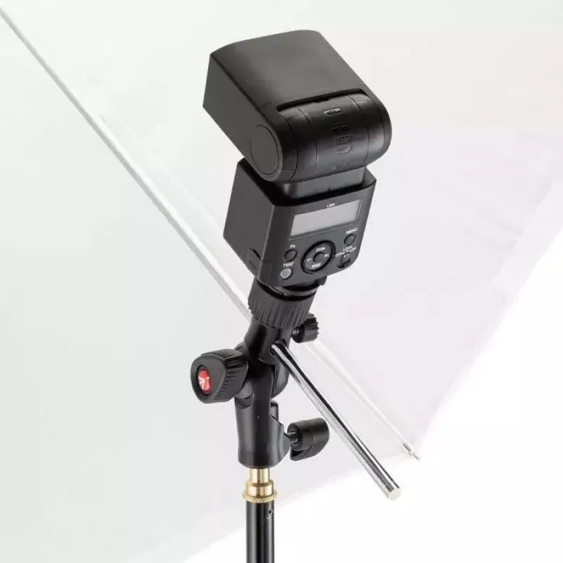 Manfrotto MLH1HS-2 testa inclinabile con slitta a freddo, snodo per luce e supporto ombrello
