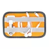 Borsa Lowepro GearUp Pouch Mini nylon poliestere ripstop grigia arancione