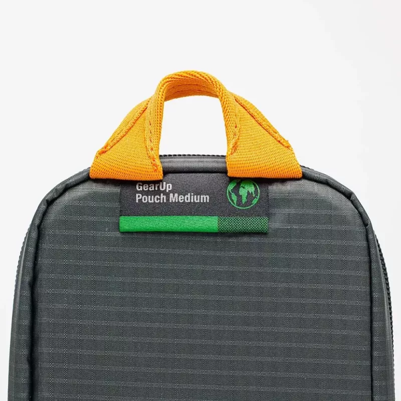 Borsa Lowepro Pouch Medium GearUp GL LP37139-GRL nylon ripstop poliestere arancione grigia 280x45x140mm