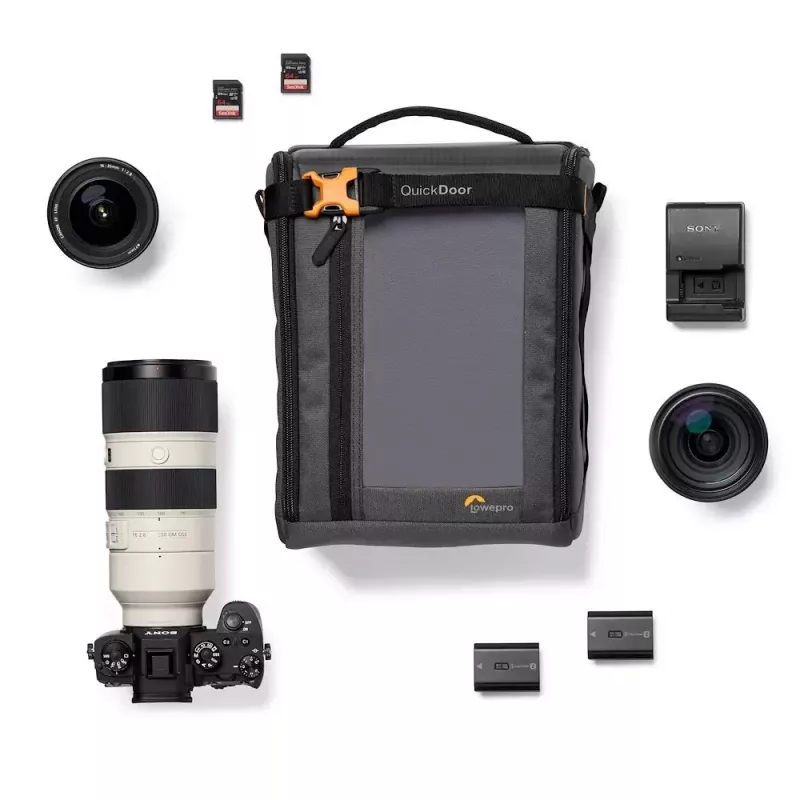 Borsa compatta Lowepro GearUp Creator Box XL II nera grigia