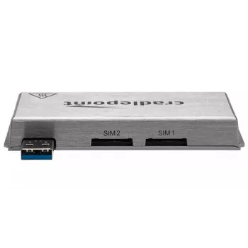 Modem CradlePoint MC400 – modem cellulare, upstream 5,76 Mbit/s, downstream 42,2 Mbit/s, 256-QAM, argento, 104 g