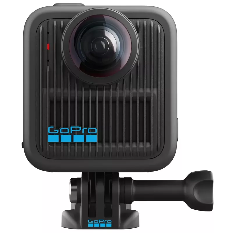 Action camera GoPro MAX2 con 8K Ultra HD, sensore da 29,5 MP, 100 fps, display LCD, GPS, Wi‑Fi — kit di accessori