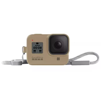 Custodia per fotocamera GoPro HERO8 Black custodia + cinghia a tracolla sabbia