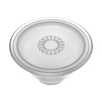 Grip PopSockets PlantCore di Popsockets — grip universale per telefono, grigio traslucido, 38,8 × 7,7 mm