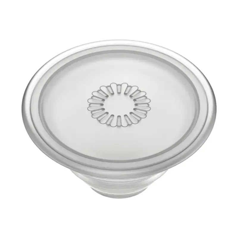 Grip PopSockets PlantCore di Popsockets — grip universale per telefono, grigio traslucido, 38,8 × 7,7 mm