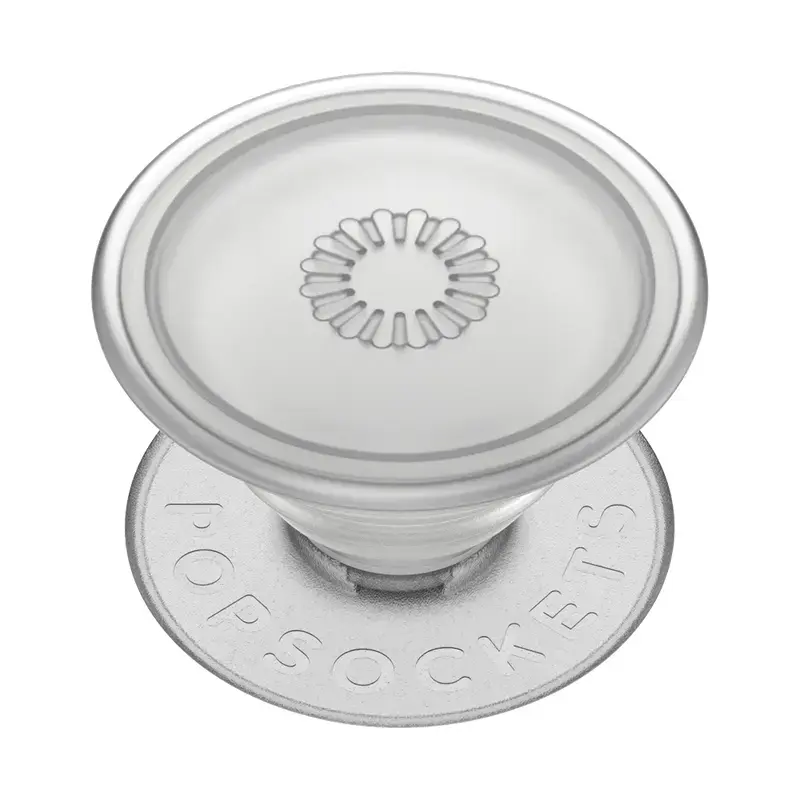 Grip PopSockets PlantCore di Popsockets — grip universale per telefono, grigio traslucido, 38,8 × 7,7 mm